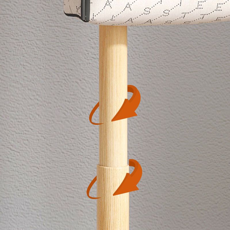 Colgadora moderna de colgilla de madera enmarcada con ganchos con ganchos