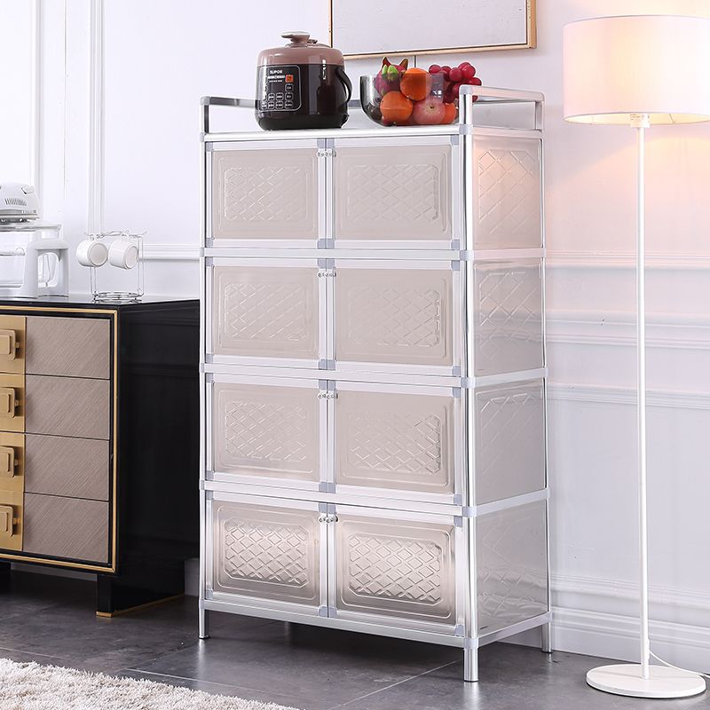 Massicco di sideboard per sala da pranzo in acciaio mobile moderno server buffet con archiviazione