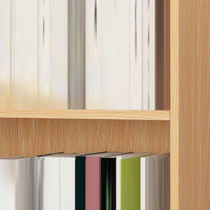 Modern Closed Back Standard Bookshelf Engineered Wood Bookcase