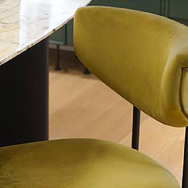 Modern Home Dining Side Chair Open Back Armless Dining Chairs with Metal Legs Clearhalo ' kitchen&dining_furn' 'Dining Chairs' 'Dining Tables & Seating' 'dining_chair' 'furn' 'furn_dining_chair' 'Furniture' 'furniture_dining_chair' 'Kitchen & Dining Furniture' 'kitchen' 1200x1200_074b696e-30a7-48de-8a8a-d16dce93c50c