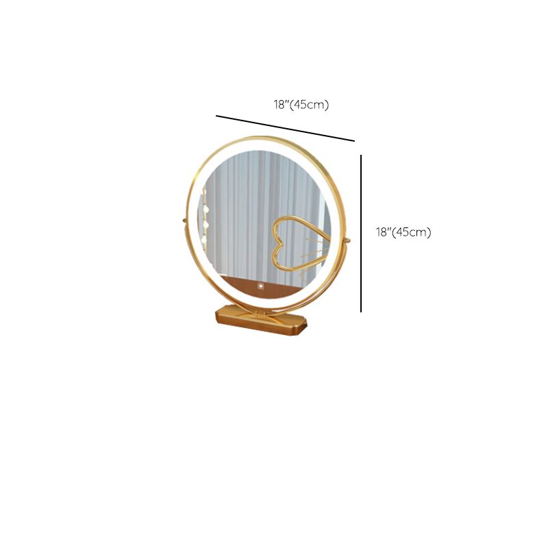 Tavolo da toeletta a specchio illuminato dimmeble 4 cassetti e vanità per il trucco delle feci