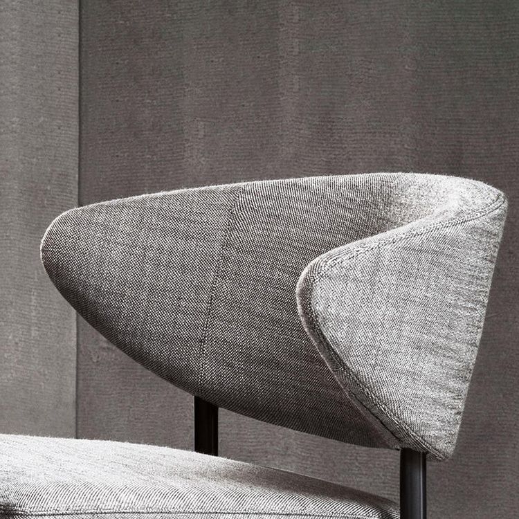 Contemporary Fabric Home Side Chair Open Back Matte Finish Dining Chair Clearhalo ' kitchen&dining_furn' 'Dining Chairs' 'Dining Tables & Seating' 'dining_chair' 'furn' 'furn_dining_chair' 'Furniture' 'furniture_dining_chair' 'Kitchen & Dining Furniture' 'kitchen' 1200x1200_074dc071-914d-4d7b-9a36-d9dd3e78b911