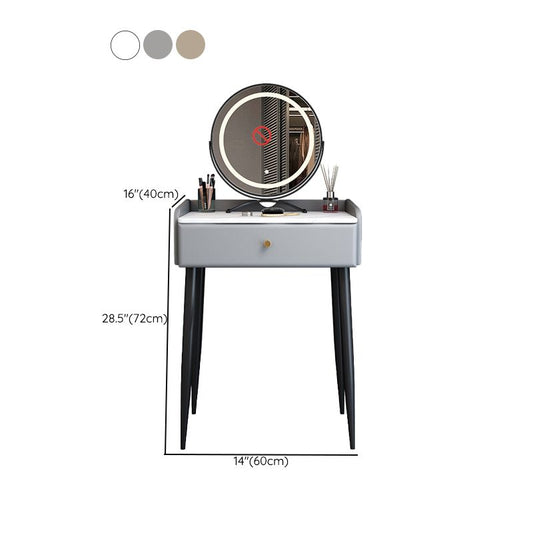 Moderno 1 tavolo da toeletta da toeletta per cassetti 23.62 "Vanity set largo