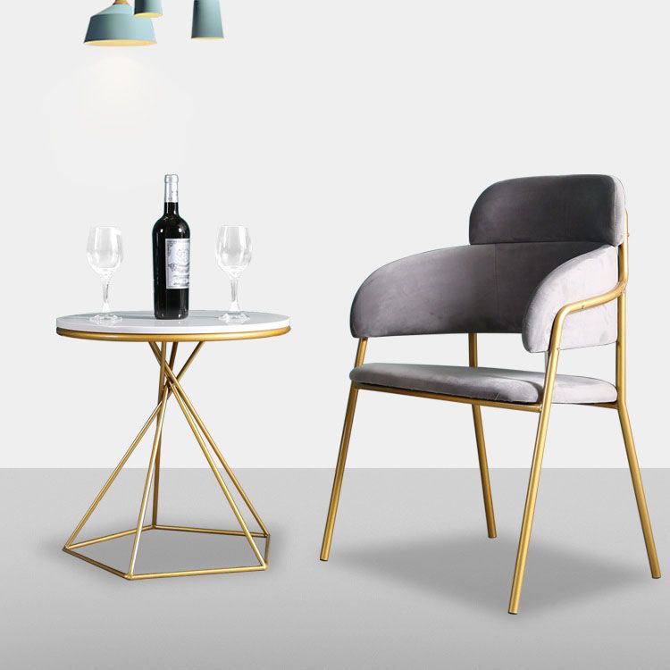 20.47 "Table lateral de estilo contemporáneo de estilo contemporáneo Mesa acento de acento de sofá redondo