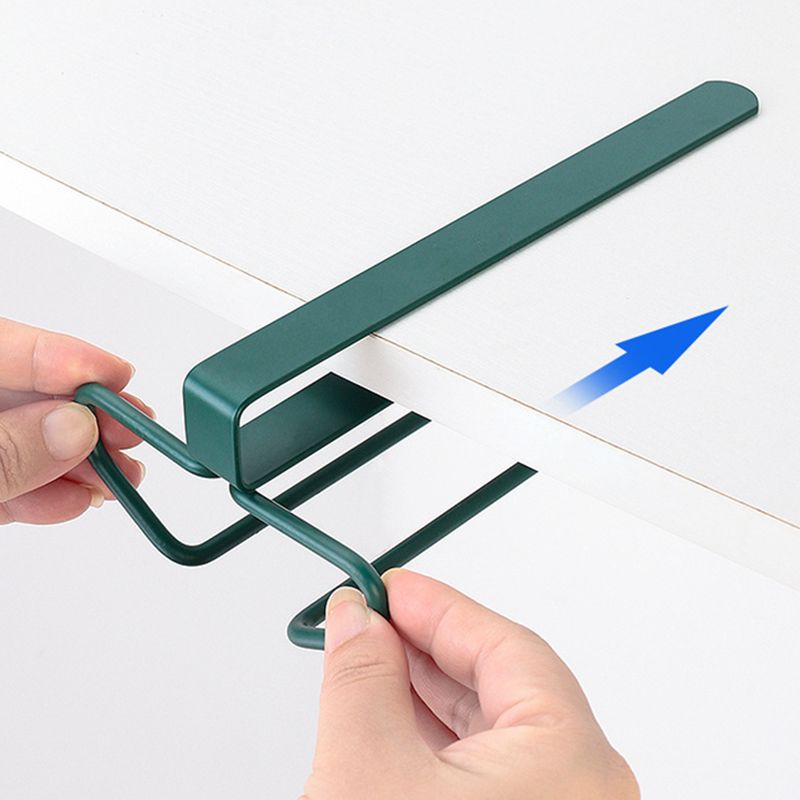 Porta in vetro di vetro in metallo contemporaneo in vetro sospeso e supporto per stelo