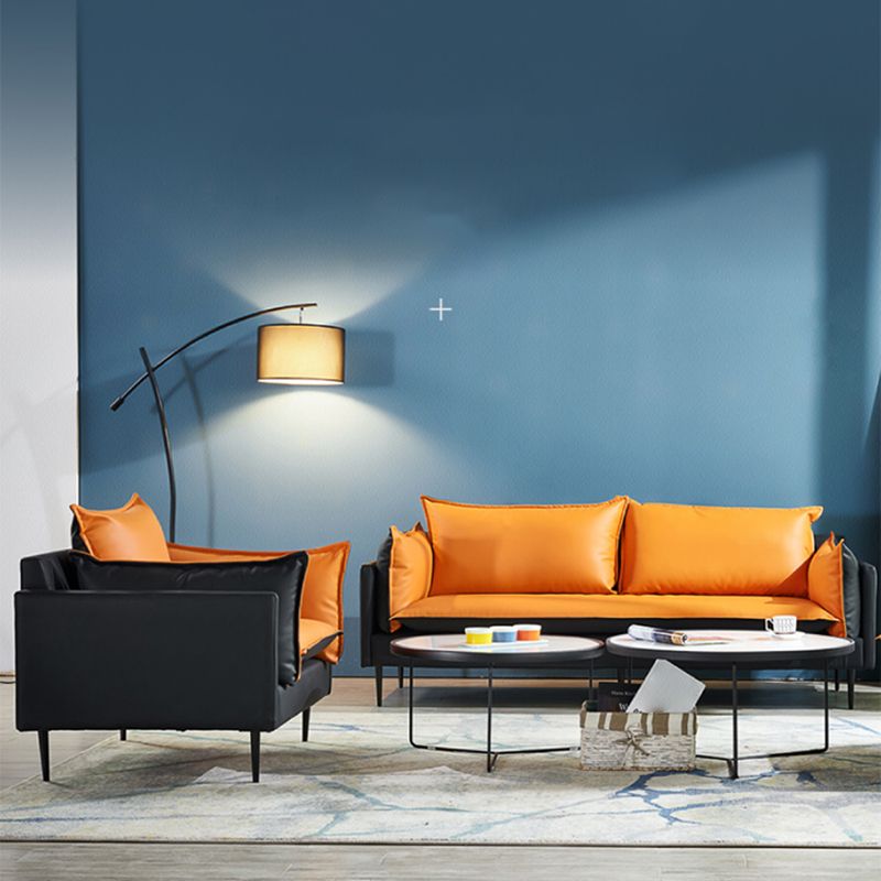 SOFA DI CITTURA FUCCHIO 33,46 "D X 33.46" di divano a braccio quadrato per soggiorno