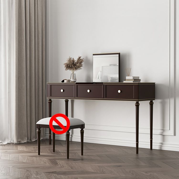 Make-up Vanity Mirrored Wood Dressing Table Padded Stool Set Clearhalo 'Bedroom Furniture' 'furn' 'furn_makeup_vanities' 'Furniture' 'Makeup Vanities' 'makeup_vanities' 1200x1200_0753b133-8686-4973-8dba-ab6b61190e1c