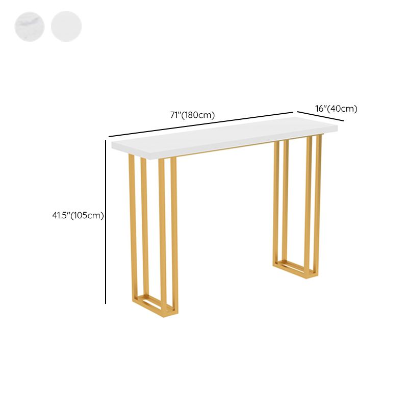 Rectangle Bistro Bar Height Cocktail Table Sled Pub Height Dining Table Clearhalo 'Bar Furniture' 'Bar Tables' 'bar_tables' 'furn' 'furn_bar_tables' 'Furniture' 'Kitchen & Dining Furniture' 1200x1200_07540056-ac09-4dcf-84de-b64c681e038f