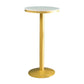 Mesa de bar redonda estilo Glam, mesa de mostrador de mármol sintético de 1/2/3 piezas