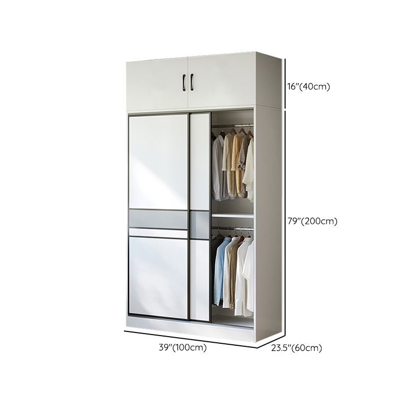 Armario de madera artificial Armario moderno con puertas correderas para dormitorio