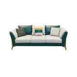 Blue and Cream Faux Leather Sectional Waterproof Sofa with Removable Cushions Clearhalo 'furn' 'furn_sectionals' 'Furniture' 'furniture_sectionals' 'Living Room Furniture' 'Sectionals' 1200x1200_0758aa44-a1dc-4e0e-a647-419f7cd6d59e