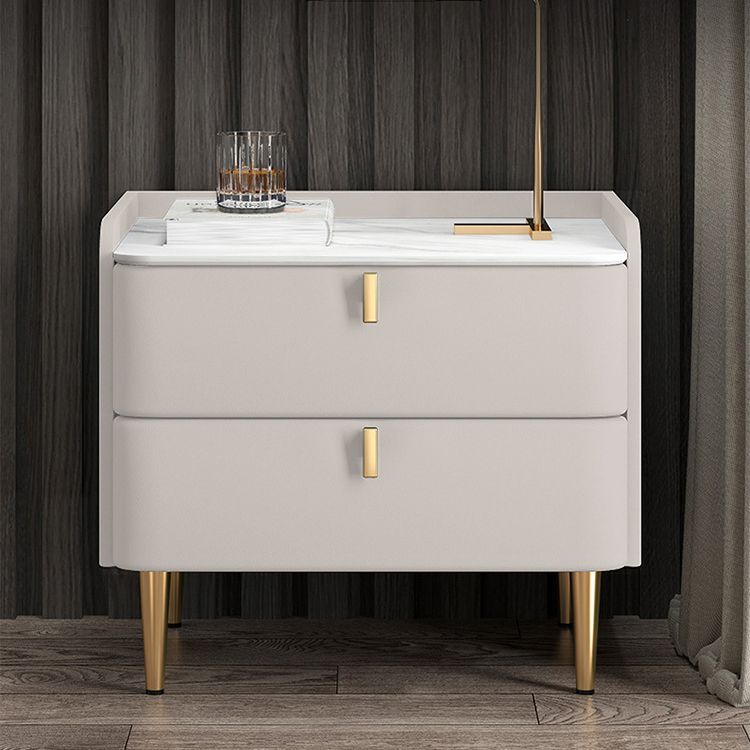 19.69" Tall 2-drawer Bedside Cabinet Legs Included Solid Wood Night Table Clearhalo 'Bedroom Furniture' 'furn' 'furn_night_stand' 'Furniture' 'night_stand' 'Nightstands' 1200x1200_07599164-e7a3-410b-a3c2-134593e811b2