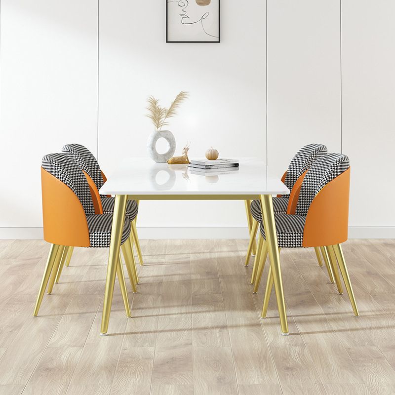 1/4/5/7 Pcs Metal Scandinavian Dining Room Set with Rectangle Table Dinette Set Clearhalo 'Dining Room Sets' 'Dining Tables & Seating' 'dining_room_set' 'Furniture' 'furniture_dining_room_set' 'Kitchen & Dining Furniture' 'kitchen&dining_furn' 'kitchen' 1200x1200_075a1eee-b0ec-40cb-9a07-225364939f33