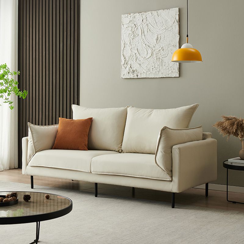 Modern Loose Back Sofa 33.46"High Fabric High Tear Resistance Pillow Top Arm Sofa Clearhalo 'furn' 'furn_sofas' 'Furniture' 'furniture_sofas' 'kitchen' 'kitchen_sofas' 'Living Room Furniture' 'Sofa' 'sofas' 1200x1200_075c63c7-e530-4c89-b43b-428a12b169cd