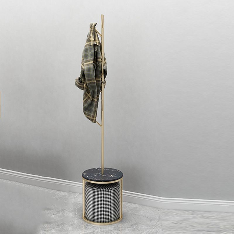 Hermosos estantes dobles del árbol de pasillo 8 ganchos rezaza de abrigo de metal para sala de estar