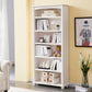Closed Back Bookshelf Scandinavian Solid Wood Standard Bookcase