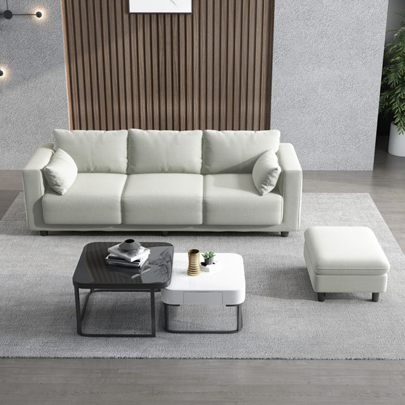 Contemporary Tuxedo Arm Standard Sofa with Bolster Pillows for Living Room, Apartment Clearhalo 'furn' 'furn_sofas' 'Furniture' 'furniture_sofas' 'kitchen' 'kitchen_sofas' 'Living Room Furniture' 'Sofa' 'sofas' 1200x1200_075e4c95-f556-428e-8442-6547fda6ee56