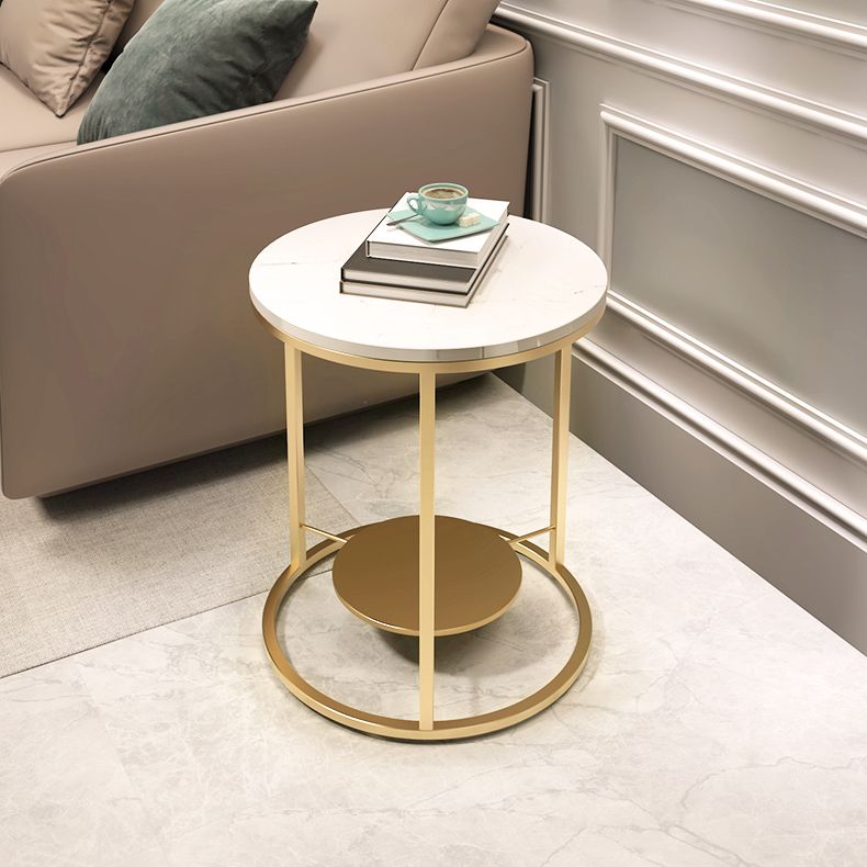 Modernistic Metal Frame Nesting Tables Slate Top Round End Table Clearhalo 'Coffee & Accent Tables' 'End & Side Tables' 'end_side_tables' 'furn' 'furn_end_side_tables' 'Furniture' 'Living Room Furniture' 1200x1200_075f83d2-8865-4314-b7a9-dab6314c1dfc