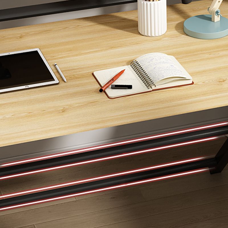 Rectangular Folding Home Writing Desk Trestle Steel Base Office Desk Clearhalo 'furn' 'furn_office_desk' 'Furniture' 'Office Desks' 'Office Furniture' 'office_desk' 1200x1200_075ff568-b036-4790-8276-cf63dc2b67ef