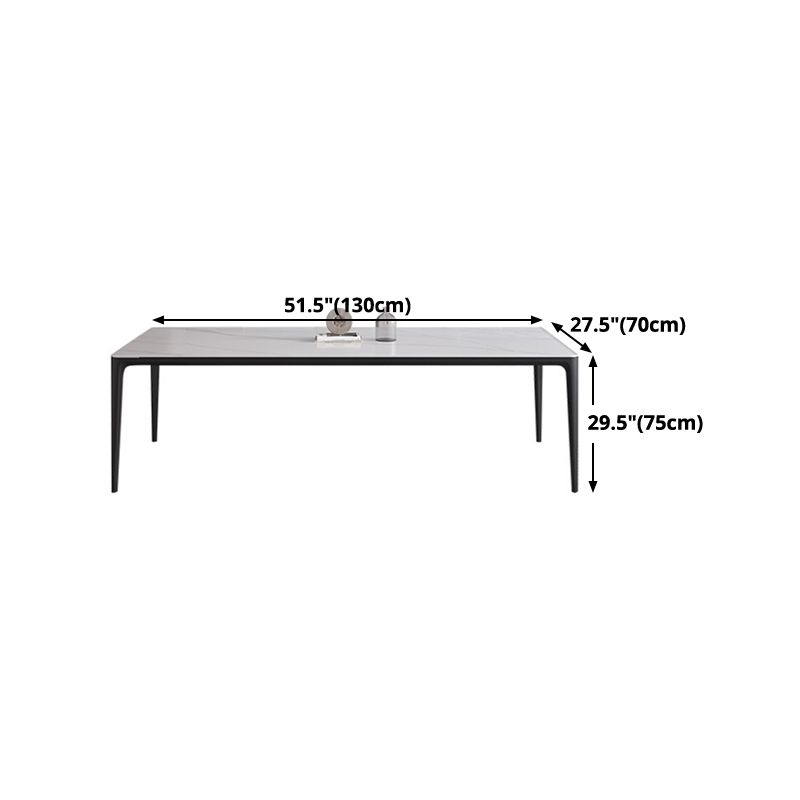 Rectangle Shape Dining Table Industrial Sintered Stone Table with 4 Legs Clearhalo ' dining_table' 'Dining Tables & Seating' 'Dining Tables' 'Furniture' 'furniture_dining_table' 'Kitchen & Dining Furniture' 'kitchen&dining_furn' 'kitchen' 'kitchen_dining_table' 1200x1200_07605e6a-3800-4f82-b023-e8b7d6c7f51e