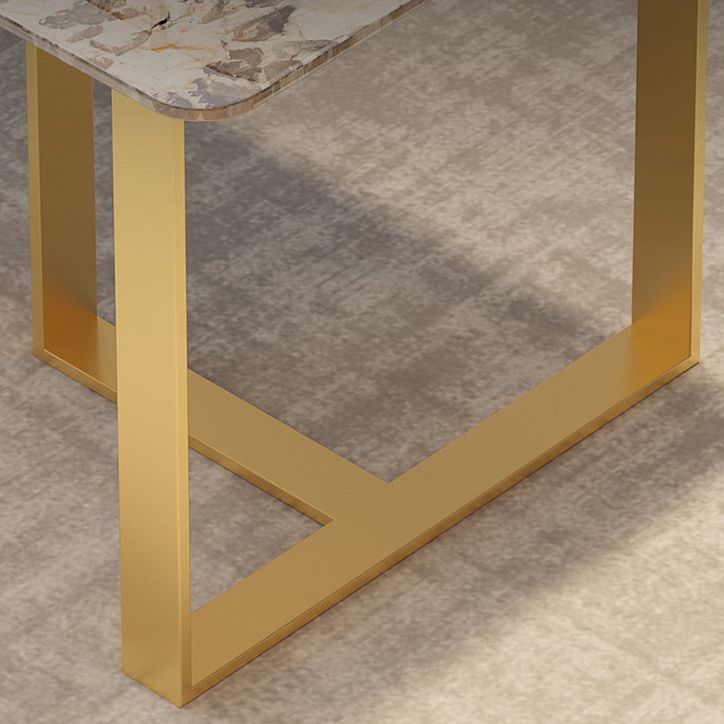 Metal Traditional Luxury Rectangular Table Sintered Stone Indoor Table with Sled Base Clearhalo ' dining_table' 'Dining Tables & Seating' 'Dining Tables' 'furn' 'furn_dining_table' 'Furniture' 'furniture_dining_table' 'Kitchen & Dining Furniture' 'kitchen&dining_furn' 'kitchen' 'kitchen_dining_table' 1200x1200_0762e41e-f9a2-4415-9c5d-39ac3f8fa7ed