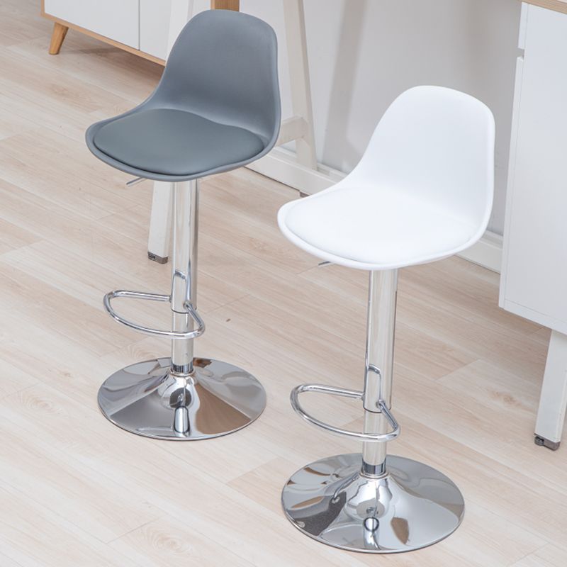 Scandinavian Adjustable Height Bar Stool Faux Leather Bar Stool for Bristol Clearhalo 'Bar Furniture' 'Bar Stools' 'bar_stools' 'furn' 'furn_bar_stools' 'Furniture' 'Kitchen & Dining Furniture' 1200x1200_0766bb09-21a5-4bca-9f0f-e48eeab8058e