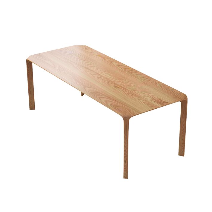 Solid Wood 4 Legs Dining Site Table Modern Rectangle Fixed Dinette Table Clearhalo 'Dining Tables & Seating' 'Dining Tables' 'dining_table' 'furn' 'furn_dining_table' 'Furniture' 'furniture_dining_table' 'Kitchen & Dining Furniture' 'kitchen' 'kitchen_dining_table' 1200x1200_07678691-86b5-4260-b817-62266f62345d