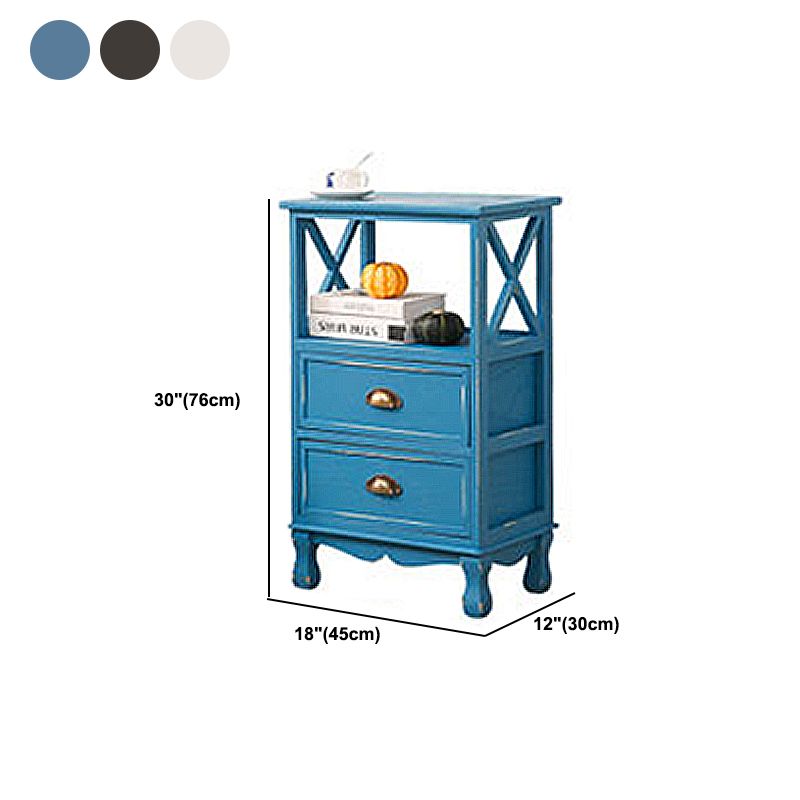 Modern Wood Accent Chest with Drawers and Shelf 11.81" Wide Chest Clearhalo 'Cabinets & Chests' 'cabinets_chests' 'furn' 'furn_cabinets_chests' 'Furniture' 'Living Room Furniture' 1200x1200_0767b472-9176-4792-8096-23f343ccca54