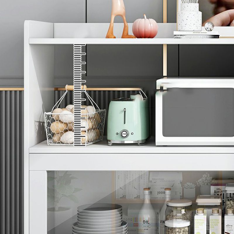 Serveur de restauration de style moderne serveur en bois d'autorisation ouverte de stockage inclus au serveur avec 3 tiroirs