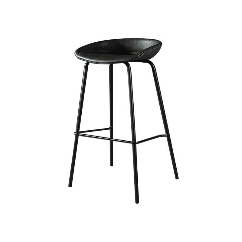 Industrial Style Bar-stool with Iron Legs Bucket Seat for Kitchen Bar Clearhalo 'Bar Furniture' 'Bar Stools' 'bar_stools' 'furn' 'furn_bar_stools' 'furniture_bar_stools' 'Kitchen & Dining Furniture' 'kitchen&dining_furn' 'kitchen' 'kitchen_furn' Furniture' 1200x1200_0768123f-4f75-4063-aa8b-115f29b72b3e
