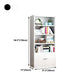 Contemporary Style Metal Bookcase Closed Back Bookshelf for Home Office