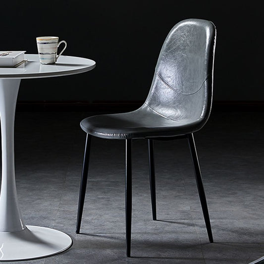 Nordic Style Dining Chairs Armless Side Chairs for Kitchen with Metal Legs Clearhalo ' kitchen&dining_furn' 'Dining Chairs' 'Dining Tables & Seating' 'dining_chair' 'furn' 'furn_dining_chair' 'Furniture' 'furniture_dining_chair' 'Kitchen & Dining Furniture' 'kitchen' 1200x1200_0769da63-858e-4954-bc10-1001a280d360