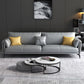 Grey Stain Resistant Settee Couch Square Arm Loose Back Loveseat Clearhalo 'furn' 'furn_sofas' 'Furniture' 'furniture_sofas' 'kitchen' 'kitchen_sofas' 'Living Room Furniture' 'Sofa' 'sofas' 1200x1200_076a2425-26bf-45c8-be1f-4e54223113e6