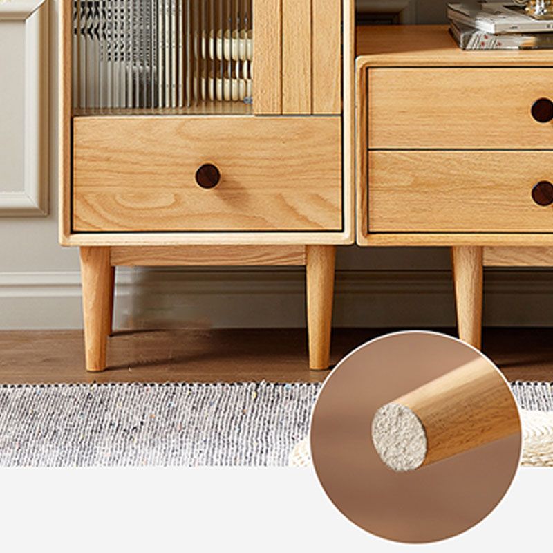 Wood 1 - Drawer Contemporary Accent Cabinet Contemporary with Straight Legs Clearhalo 'Cabinets & Chests' 'cabinets_chests' 'furn' 'furn_cabinets_chests' 'Furniture' 'Living Room Furniture' 1200x1200_076b954a-863a-4646-bf14-96585613b277