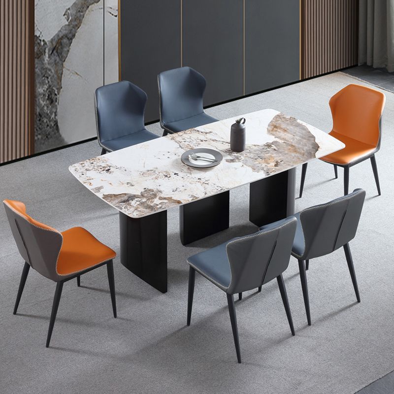 Contemporary 1/3/4/5/7 Pieces Dining Set Rectangle Dining Room Table Set Clearhalo 'Dining Room Sets' 'Dining Tables & Seating' 'dining_room_set' 'furn' 'furn_dining_room_set' 'Furniture' 'furniture_dining_room_set' 'Kitchen & Dining Furniture' 'kitchen&dining_furn' 'kitchen' 1200x1200_076f9d71-5c07-4e24-be86-29af4db8500e