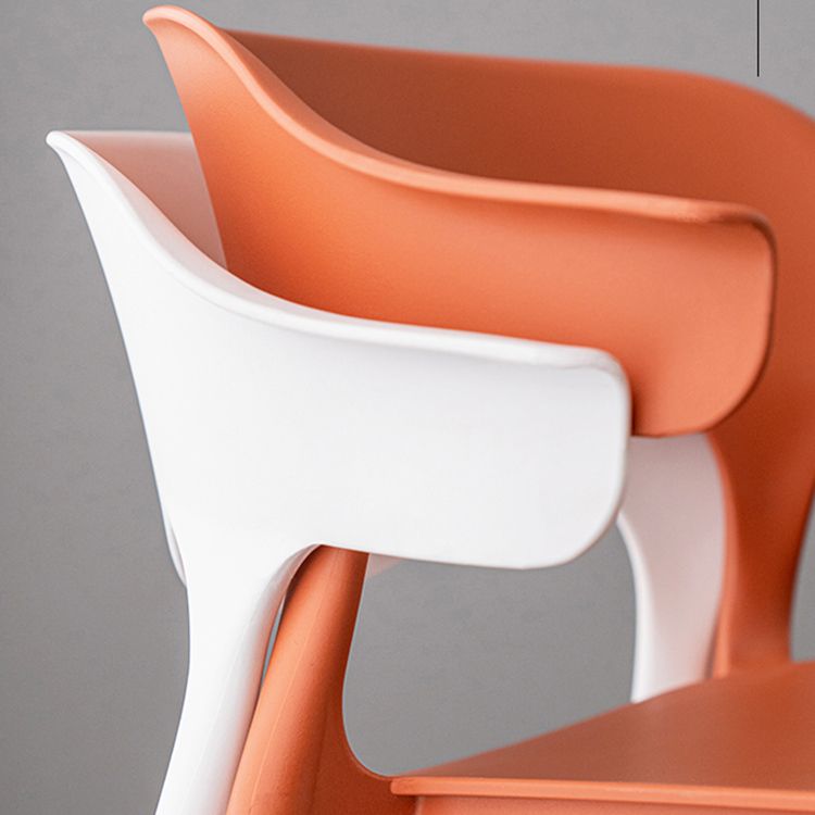 Nordic Stackable Bar-stool Plastic Counter Bar Stool with Plastic Legs for Home Clearhalo 'Bar Furniture' 'Bar Stools' 'bar_stools' 'furn' 'furn_bar_stools' 'Furniture' 'furniture_bar_stools' 'Kitchen & Dining Furniture' 1200x1200_077009cf-4725-413b-96eb-46c2ae2bfdc1