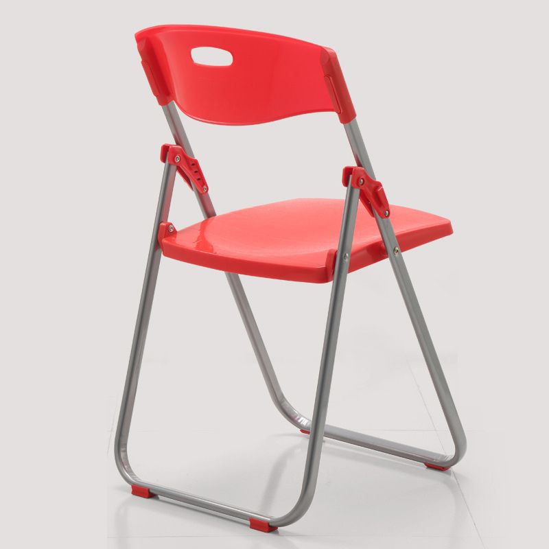 Sedia per ufficio imbottita in plastica senza bracciale moderna sedia da back office