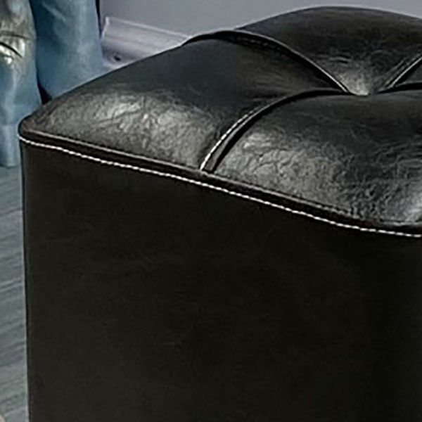 Modern Square Ottoman Plain Water Resistant Faux Leather Stain Resistant Tufted Ottoman Clearhalo 'furn' 'furn_ottomans_poufs' 'Furniture' 'Living Room Furniture' 'Ottomans & Poufs' 'ottomans_poufs' 1200x1200_07707acf-b064-449b-9b91-443a5c9a9241