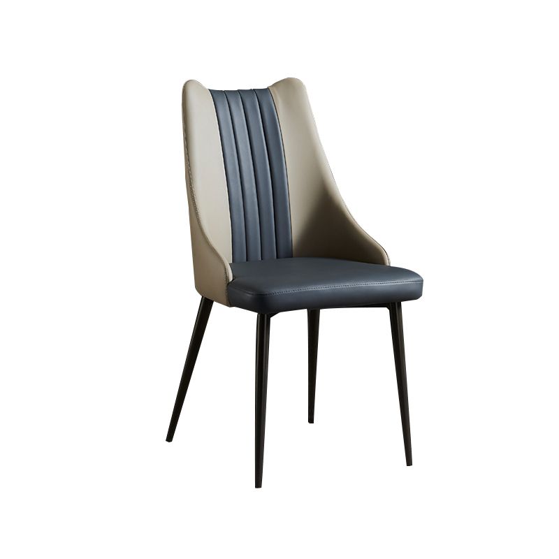 Industrial Metal Dining Room Chair PU Leather Dining Chairs for Restaurant Use Clearhalo ' kitchen&dining_furn' 'Dining Chairs' 'Dining Tables & Seating' 'dining_chair' 'furn' 'furn_dining_chair' 'Furniture' 'furniture_dining_chair' 'Kitchen & Dining Furniture' 'kitchen' 1200x1200_07720cca-c6ed-4aab-b039-fbd15aae9944