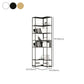 Contemporary Open Back Standard Bookshelf Metal Bookcase for Study Room Clearhalo 'Bookcases' 'furn' 'furn_bookcases' 'Furniture' 'Office Furniture' 1200x1200_07722c13-5944-4344-9918-e34f9e78c9c8