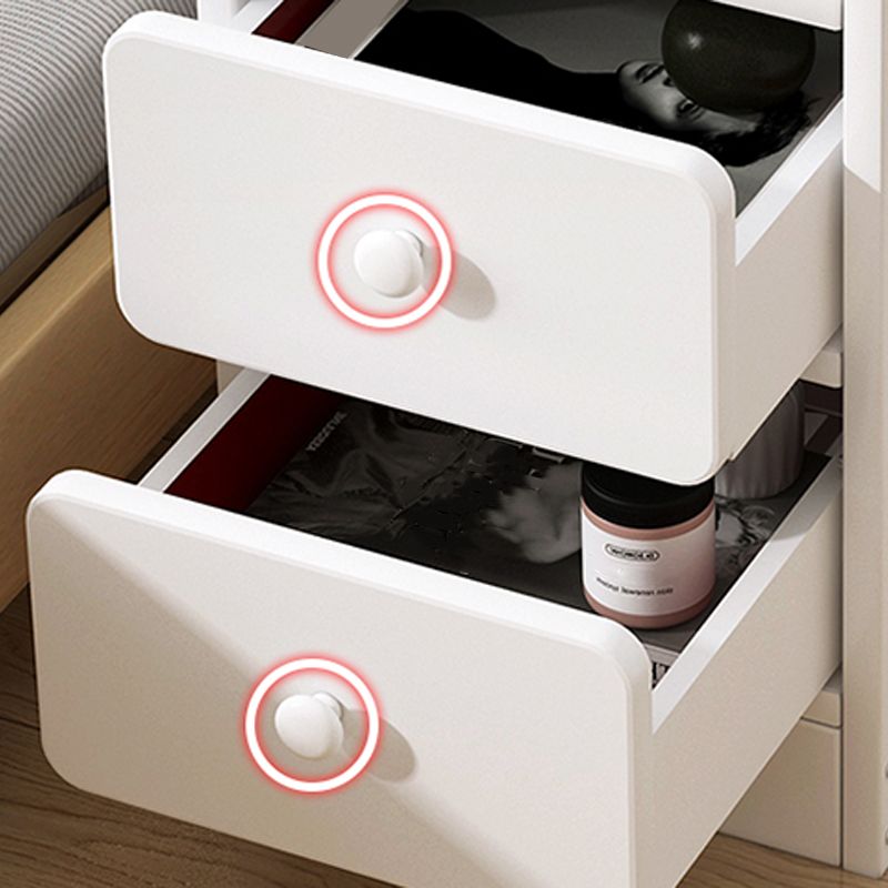 Moderia de madera de madera Night Bedside Gabinet con cajón para dormitorio