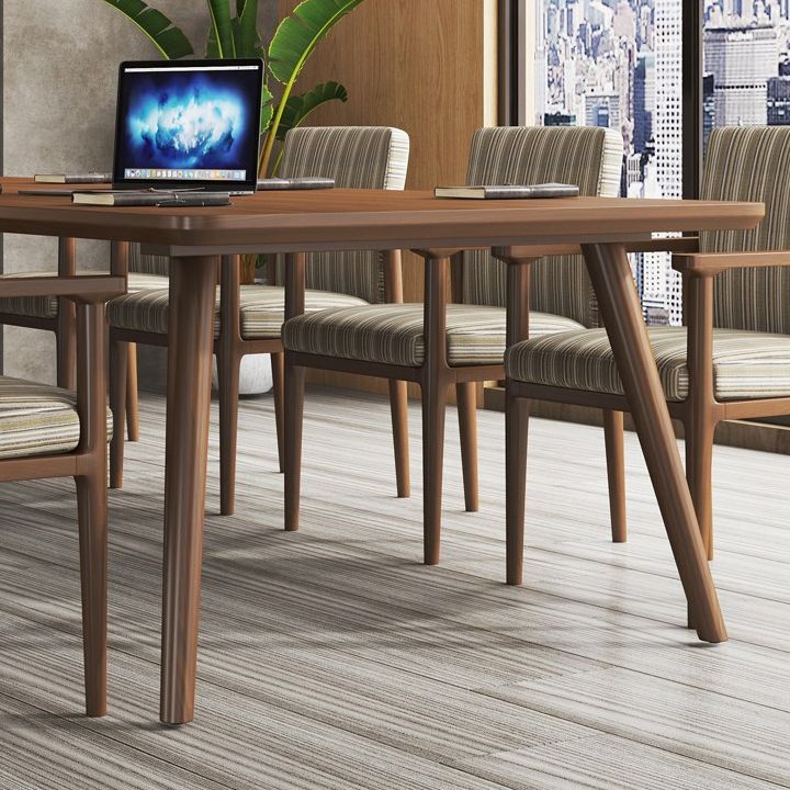 Mesa de reunión curva de la oficina en el hogar corrección de escritorio de estilo moderno