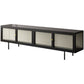 Metal and Glass TV Media Stand Industrial Media Console with Doors Clearhalo 'furn' 'furn_tv_stands_entertainment_centers' 'Furniture' 'Living Room Furniture' 'TV Stands & Entertainment Centers' 'TV Stands & Media Storage Furniture' 'tv_stands_entertainment_centers' 1200x1200_0775454e-c210-4325-ad5c-7584affcbd53