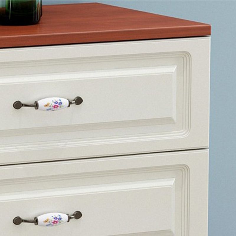 Modern White Accent Chest with Drawers 15.74" Wide Side Cabinet