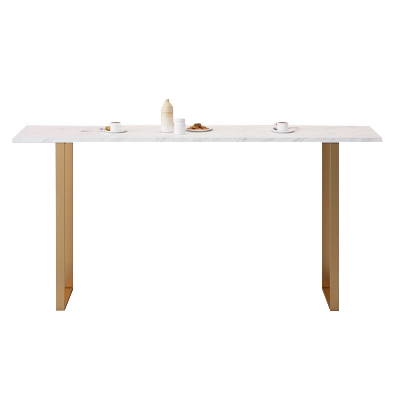 Glam Pub Table Rectangle Bar Height Bar Table for Cafe and Breakroom Clearhalo 'Bar Furniture' 'Bar Tables' 'bar_tables' 'furn' 'furn_bar_tables' 'Furniture' 'Kitchen & Dining Furniture' 1200x1200_077843e8-0a5c-48c8-a072-2fb5bda53834