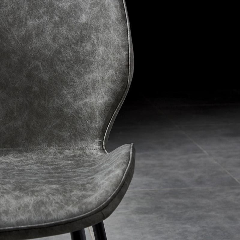 Contemporary Style Chairs Armless Dining Chairs with Metal Legs for Kitchen Clearhalo 'Dining Chairs' 'Dining Tables & Seating' 'dining_chair' 'furn' 'furn_dining_chair' 'Furniture' 'Kitchen & Dining Furniture' 1200x1200_07794ecc-f73f-41da-9104-2a252cca0949