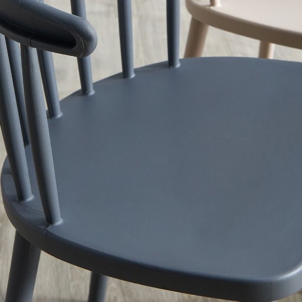 Scandinavian Plastic Dining Kitchen Room Chair Windsor Back Side Chair Clearhalo ' kitchen&dining_furn' 'Dining Chairs' 'Dining Tables & Seating' 'dining_chair' 'furn' 'furn_dining_chair' 'Furniture' 'furniture_dining_chair' 'Kitchen & Dining Furniture' 'kitchen' 1200x1200_0779fe97-ad0d-45f7-8575-f230ddb5b25f