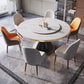Contemporary Sintered Stone Dining Table Round Table with Metallic Base Clearhalo ' dining_table' 'Dining Tables & Seating' 'Dining Tables' 'furn' 'furn_dining_table' 'Furniture' 'furniture_dining_table' 'Kitchen & Dining Furniture' 'kitchen&dining_furn' 'kitchen' 'kitchen_dining_table' 1200x1200_077ae26f-00de-48a6-b835-f17db5904a50