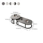Oval Coffee Table Slate Nesting Coffee Table Set with Black Legs Clearhalo 'Coffee & Accent Tables' 'Coffee Tables' 'coffee_tables' 'furn' 'furn_coffee_tables' 'Furniture' 'Living Room Furniture' 1200x1200_077d80bc-ba85-4641-9dbf-df60fead6629