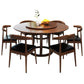 Round Pedestal Casual Dining Table Wood Color Fixed Turntable of Rubberwood Solid Wood Clearhalo ' dining_table' 'Dining Tables & Seating' 'Dining Tables' 'furn' 'furn_dining_table' 'Furniture' 'furniture_dining_table' 'Kitchen & Dining Furniture' 'kitchen&dining_furn' 'kitchen' 'kitchen_dining_table' 1200x1200_077e867c-5e79-49dc-ba16-d93406e6bd0b
